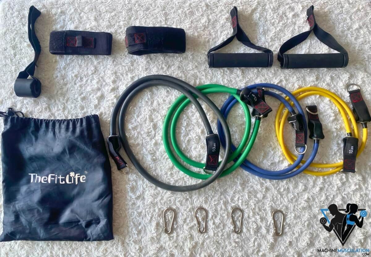 Kit Bande Elastique Fitness + Ancre de Porte + Programme vidéo